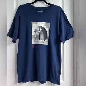 One Piece T shirt Medium Navy Blue